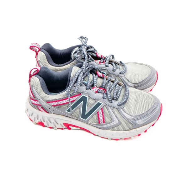 New Balance Womens 510v3 Trail Running Shoes Size 7D Gray & Pink - Picture 1 of 6